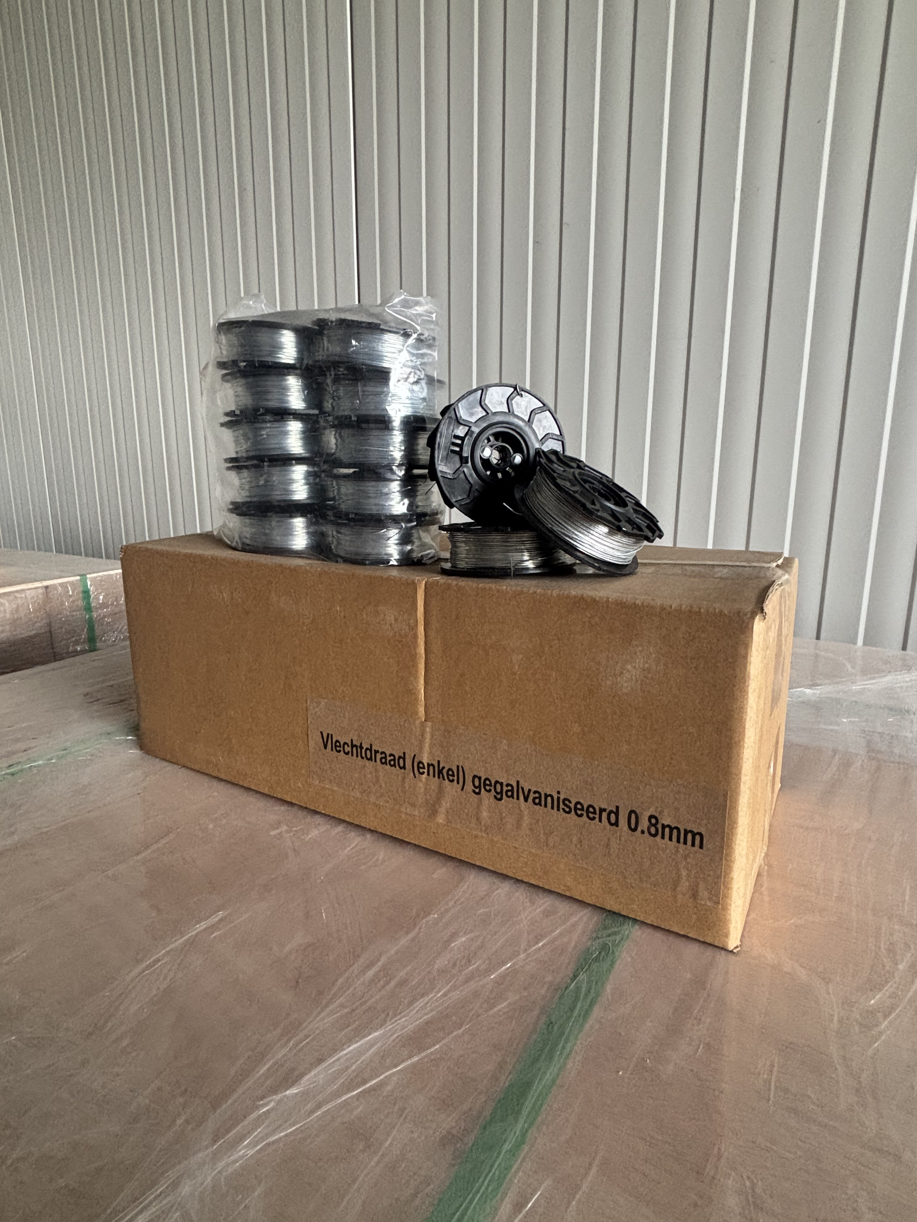 Vlechtdraad enkel verzinkt 0.8mm (50 stuks)